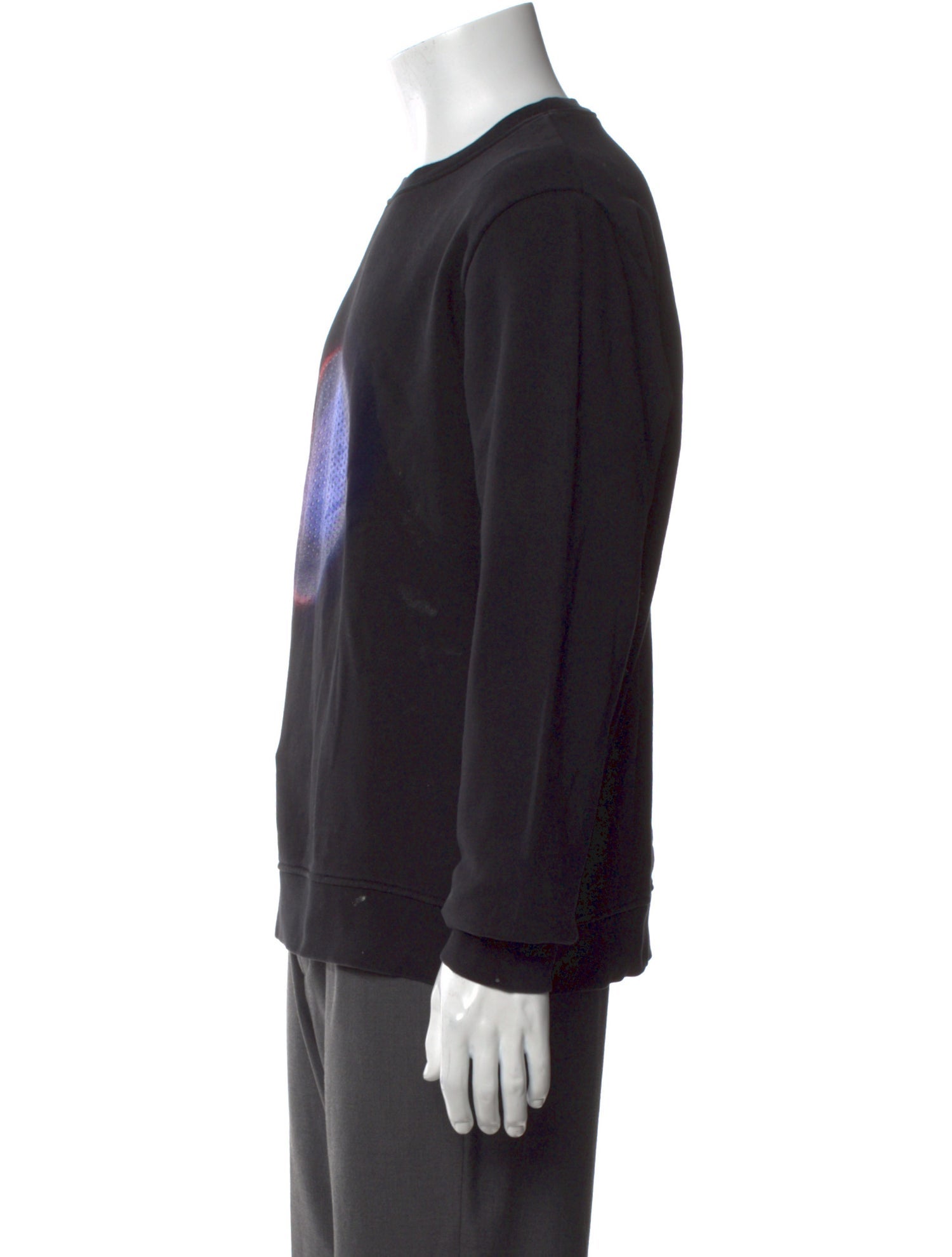 Les Hommes Graphic Print Crew Neck Pullover