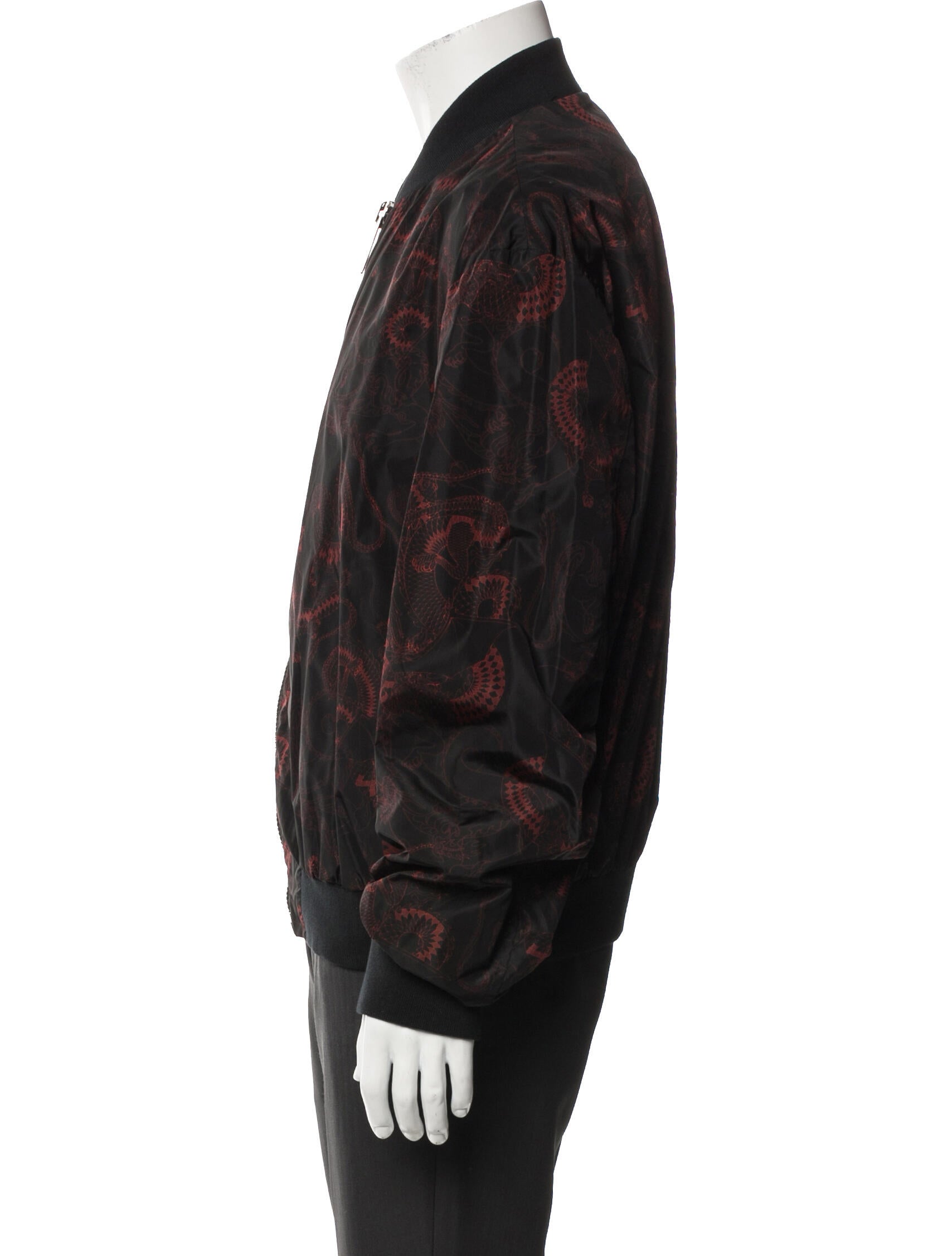 Les Hommes Printed Bomber Jacket