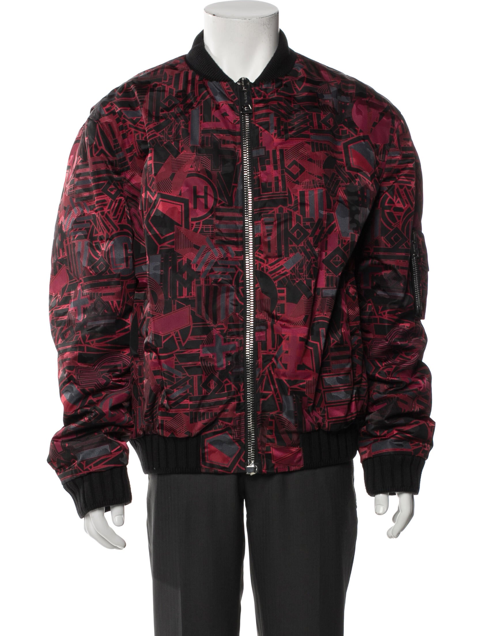 Les Hommes Printed Trucker Jacket