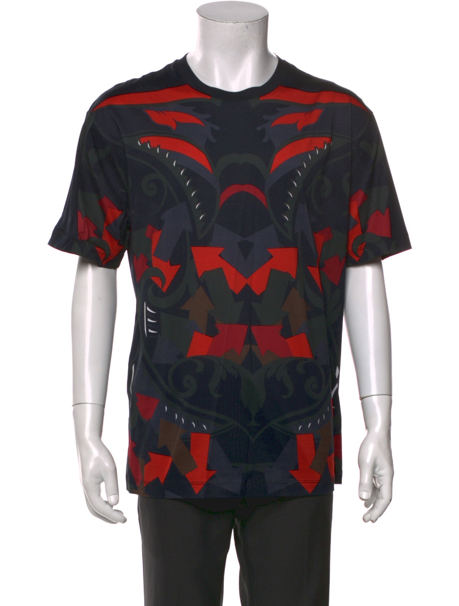 Les Hommes Printed Crew Neck T-Shirt