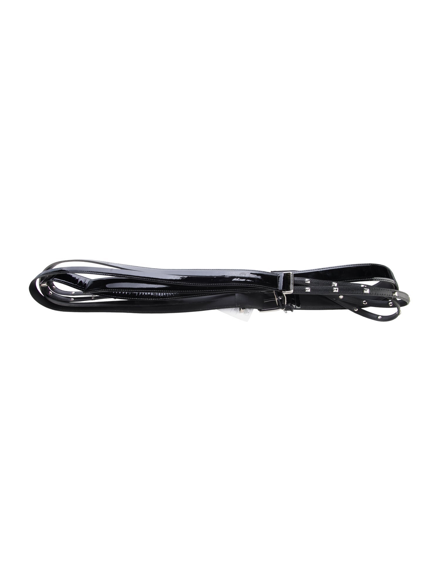 Les Hommes Patent Leather Belt