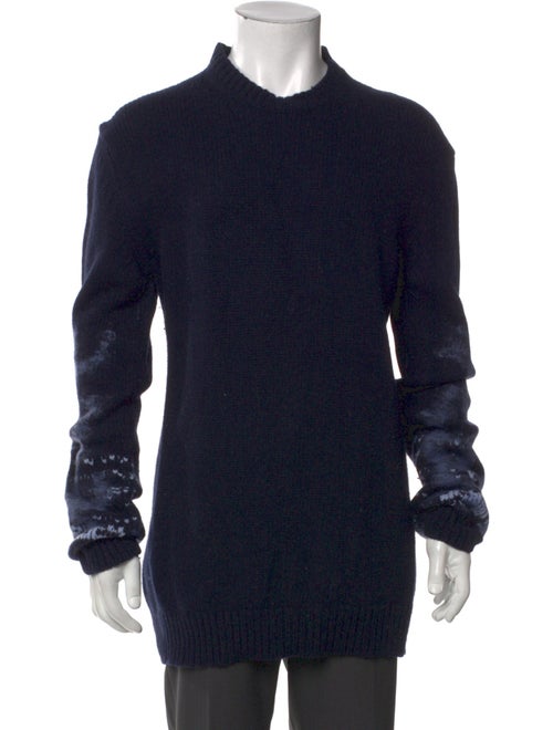 Les Hommes Merino Wool Crew Neck Pullover