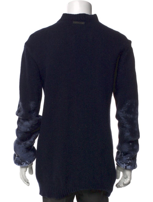 Les Hommes Merino Wool Crew Neck Pullover