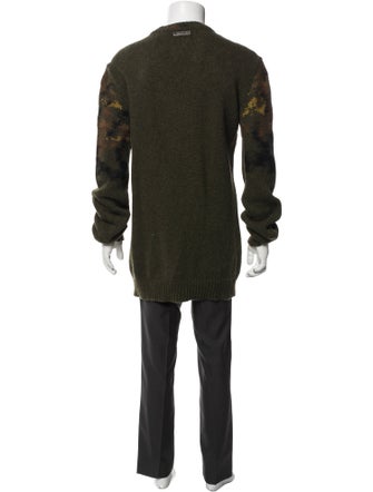 Les Hommes Merino Wool Crew Neck Pullover