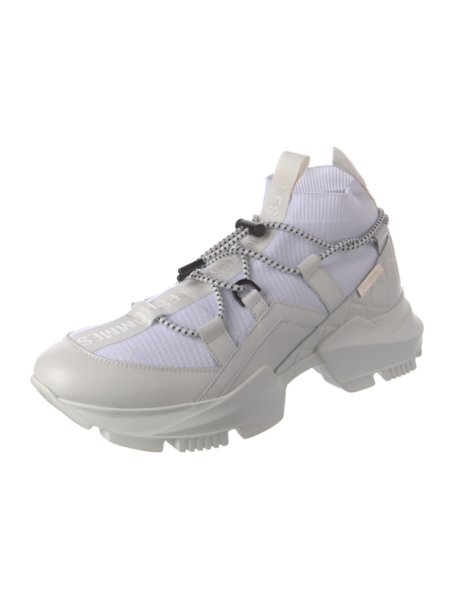 Les Hommes Leather Chunky Sneakers