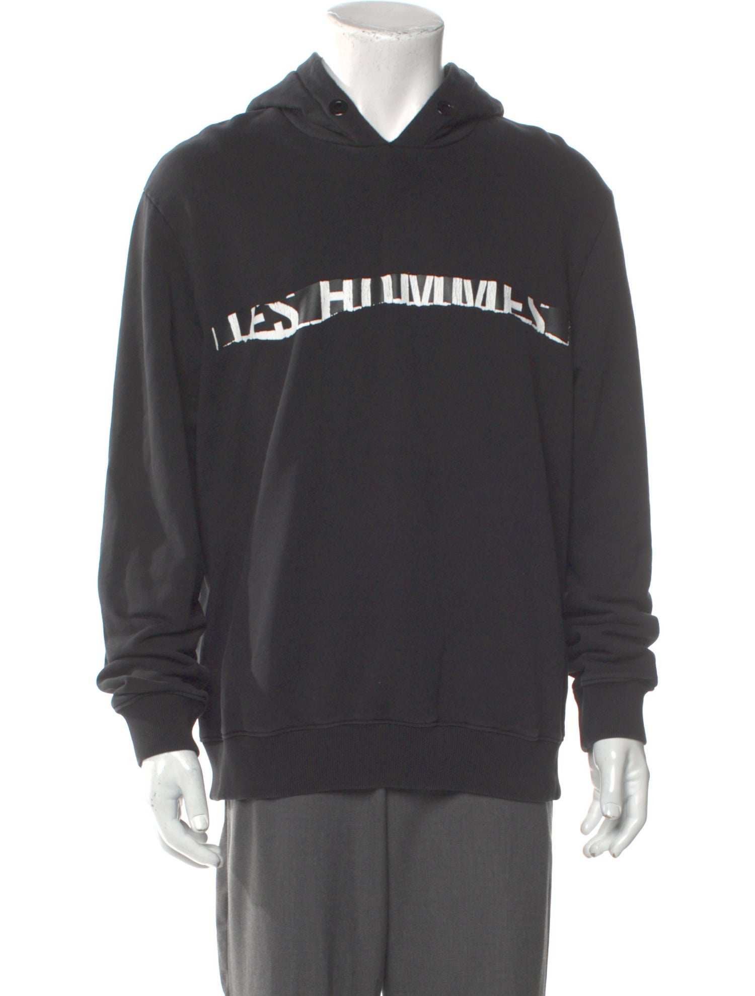 Les Hommes Graphic Print Crew Neck Hoodie