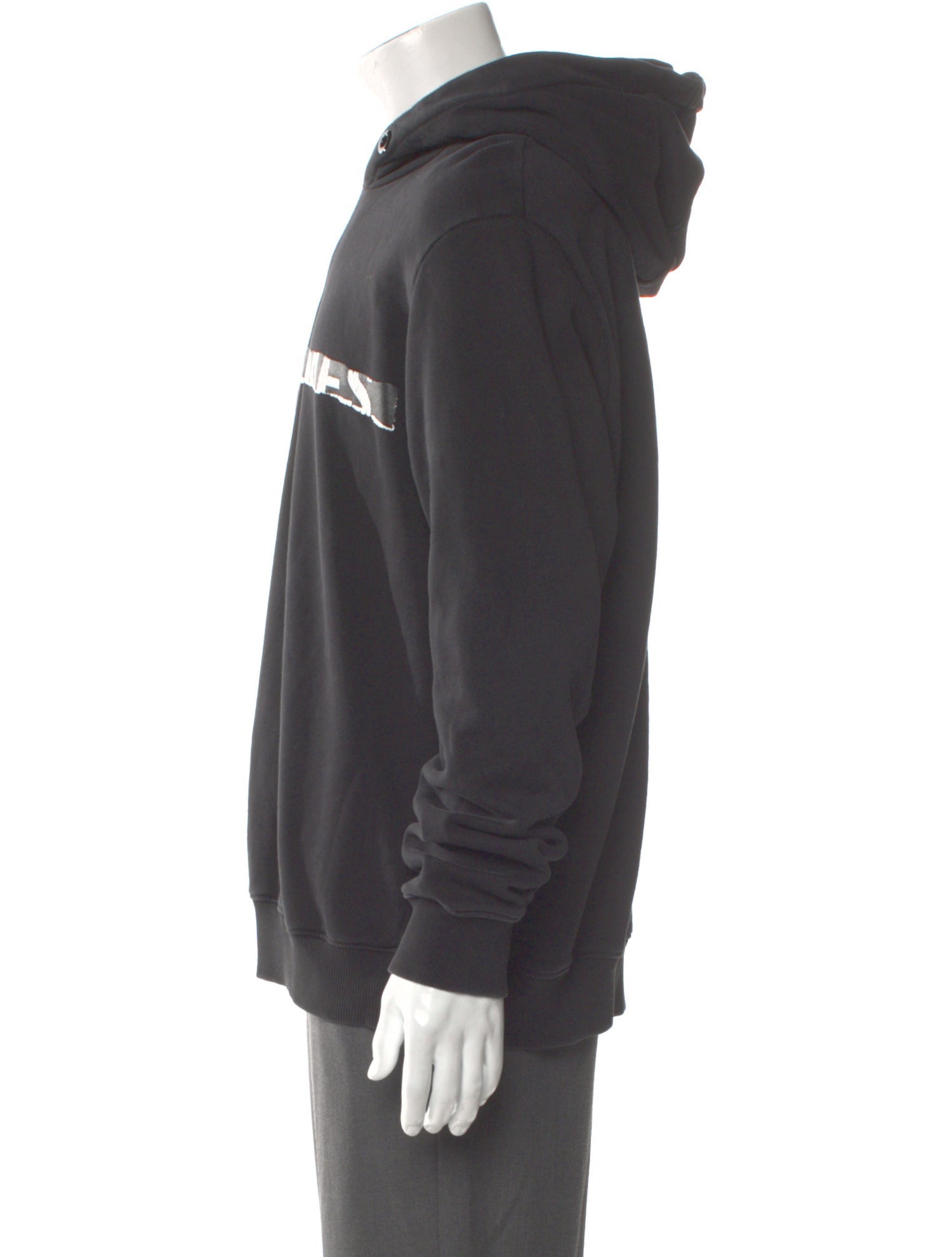 Les Hommes Graphic Print Crew Neck Hoodie