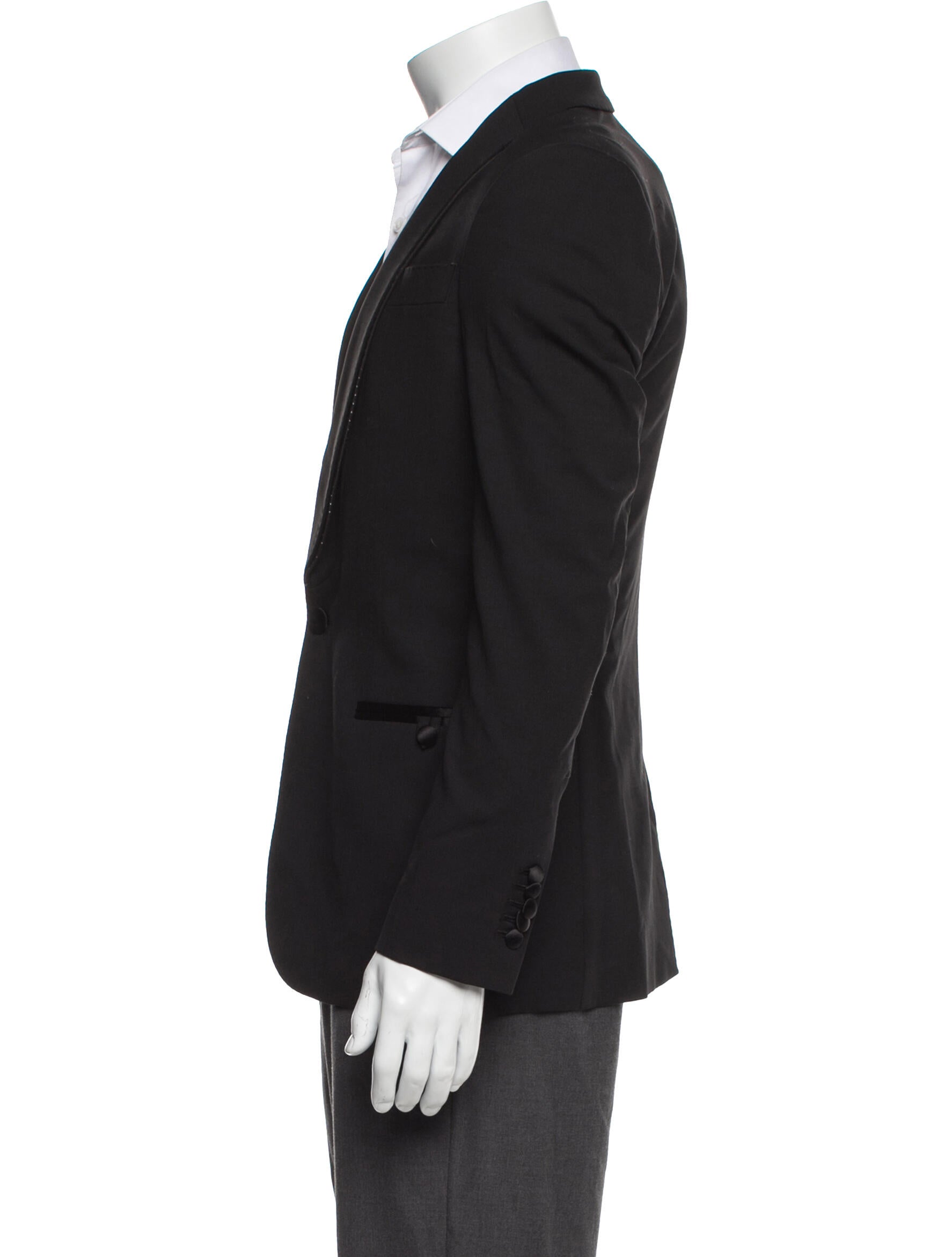Les Hommes Embroidered Collar Blazer