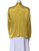 Loulou De La Falaise Silk Mock Neck Blouse