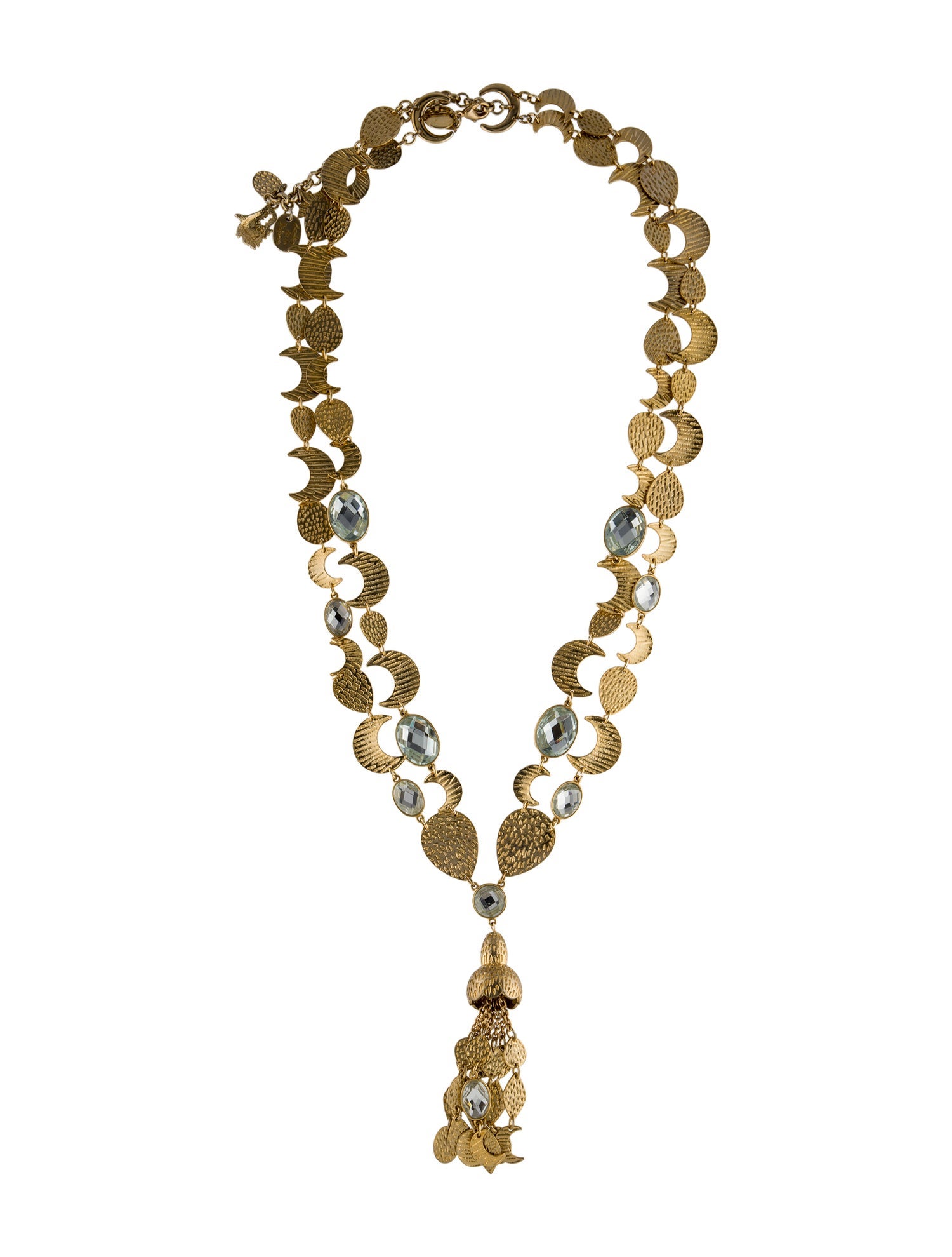 Loulou De La Falaise Crystal Pendant Necklace