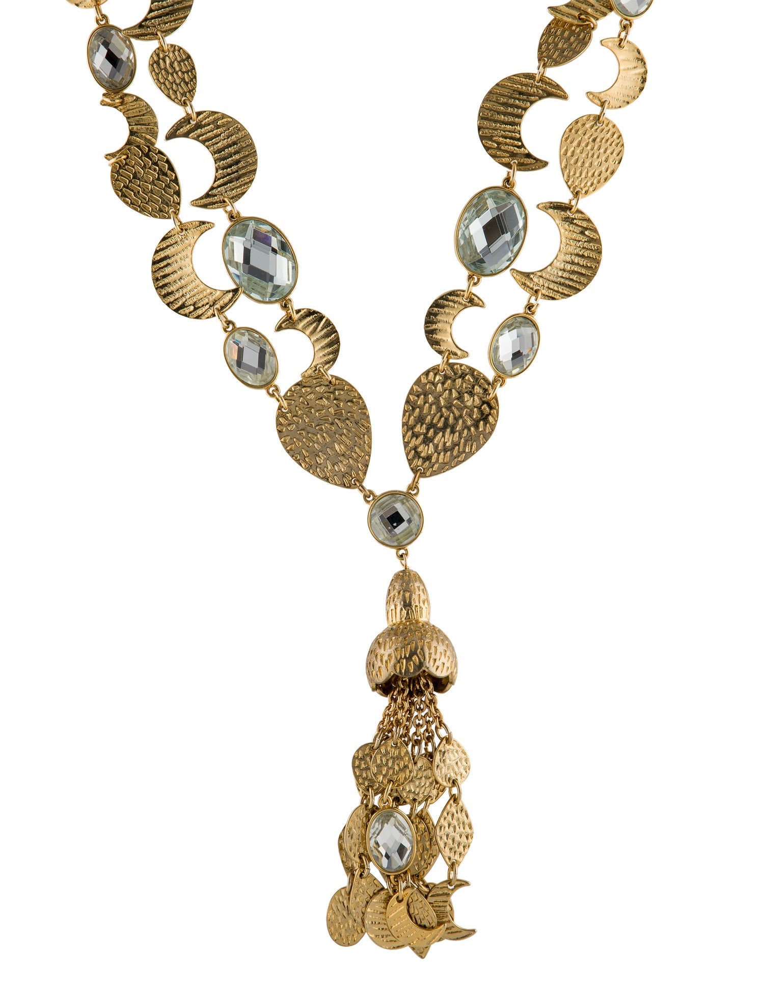 Loulou De La Falaise Crystal Pendant Necklace
