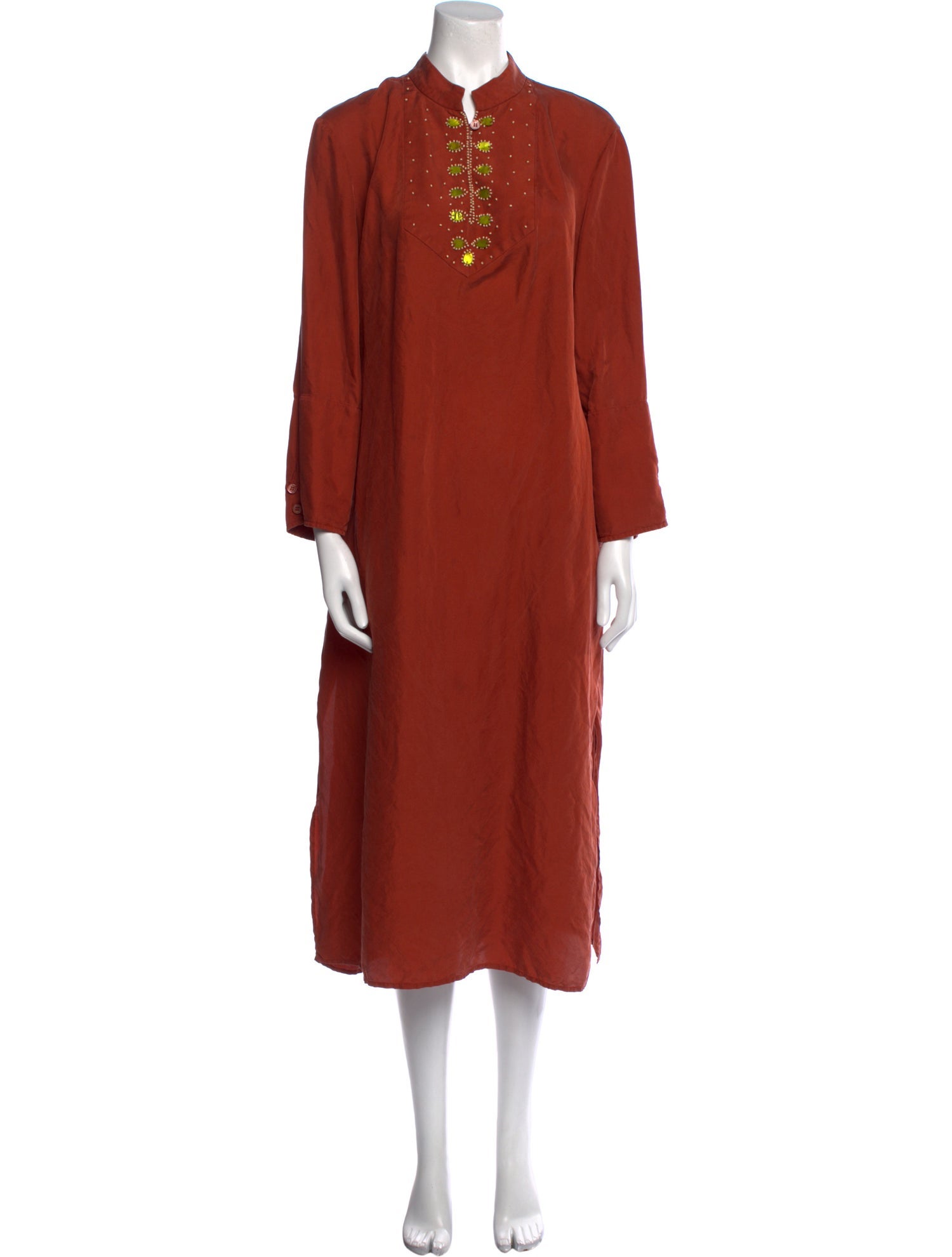 Loulou De La Falaise Silk Midi Length Dress