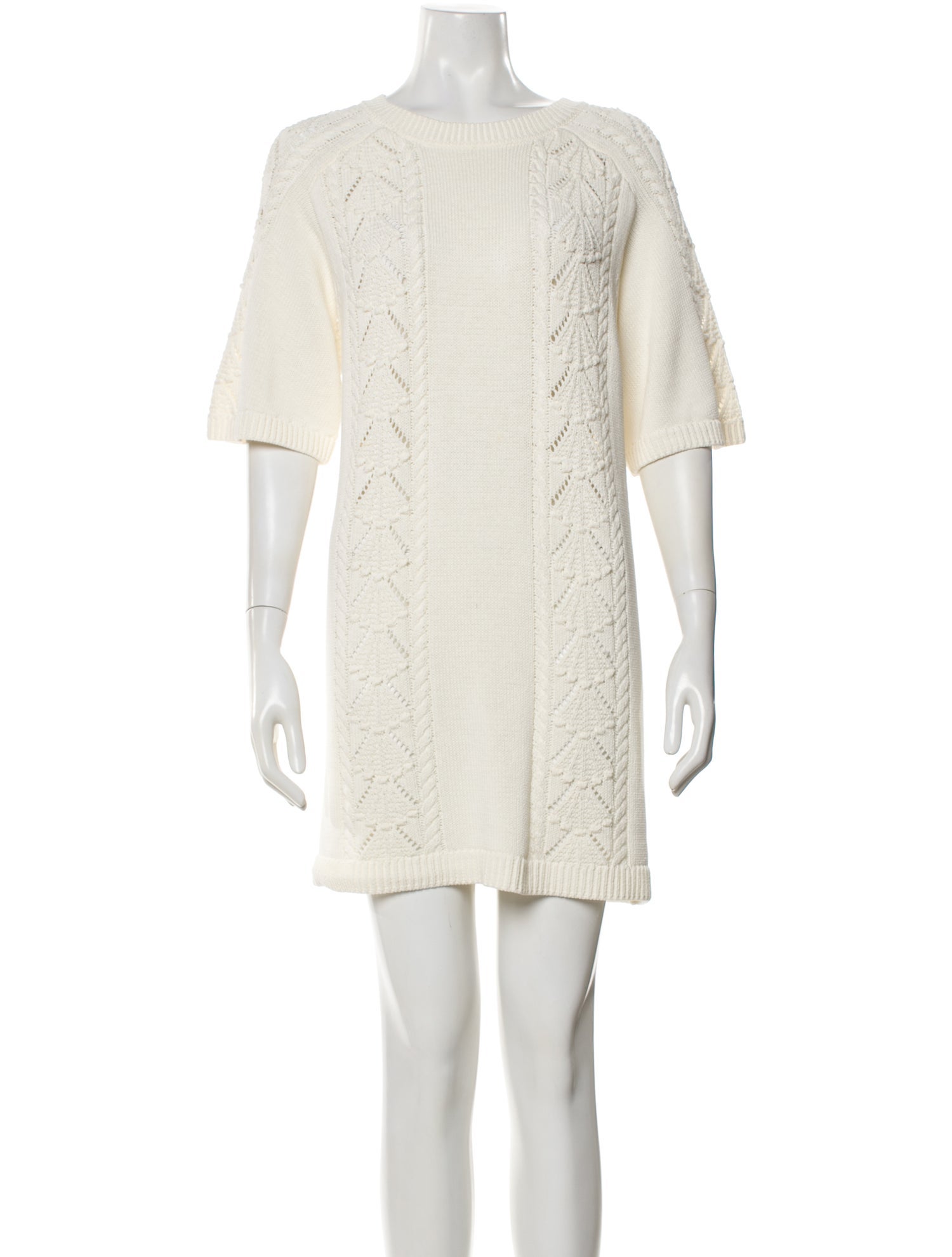 Loulou De La Falaise Bateau Neckline Mini Dress