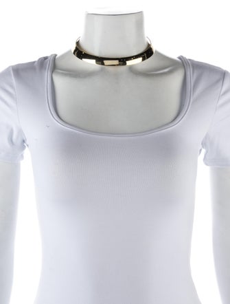 Lisa Freede Metal Choker Necklace