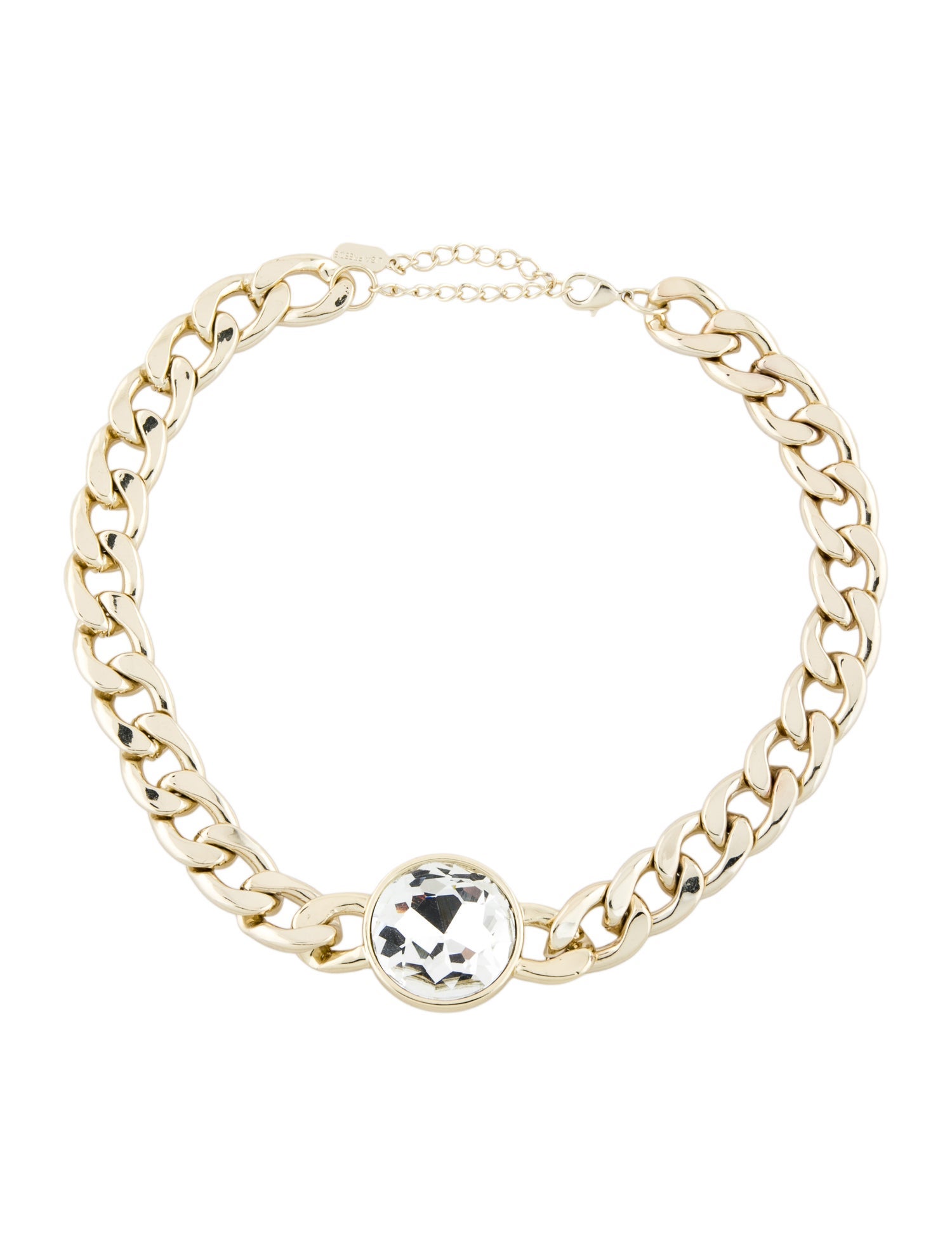 Lisa Freede Crystal Collar Link Necklace