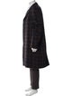 Lords & Fools Plaid Print Overcoat