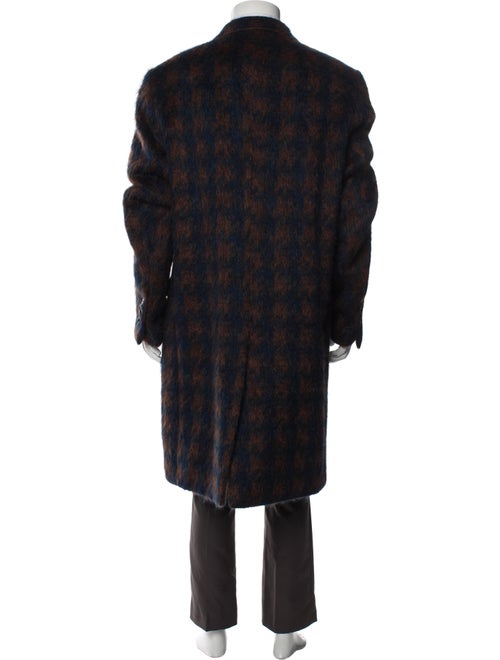 Lords & Fools Plaid Print Overcoat