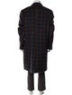 Lords & Fools Plaid Print Overcoat