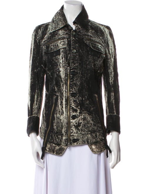 L.G.B. Printed Denim Jacket