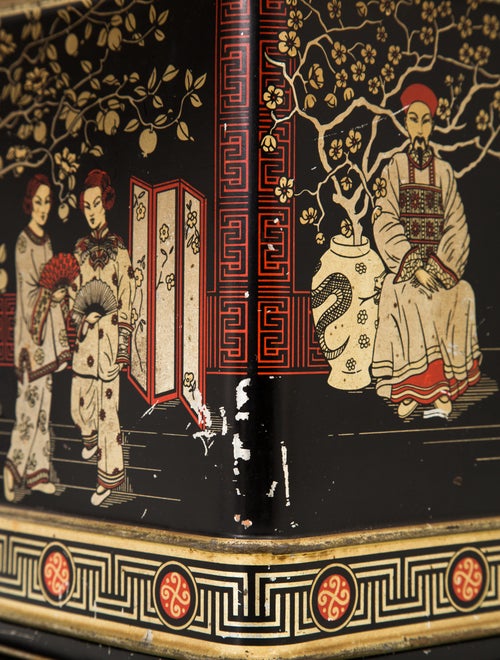 Lighting Asian Tin Table Lamp