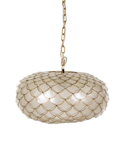 Lighting Serena & Lily Capiz Scalloped Chandelier