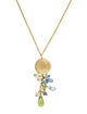 Laura Gibson 18K Multistone Lavalier Necklace