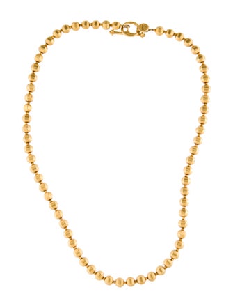 Laura Gibson 22K Faceted Chain Necklace