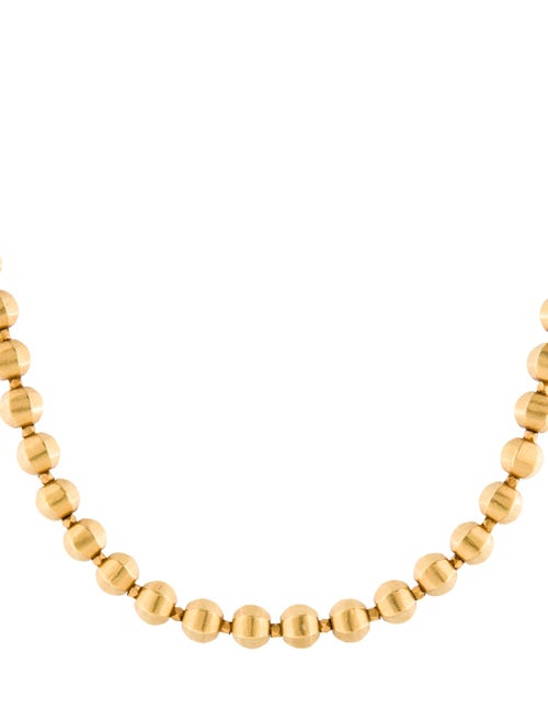 Laura Gibson 22K Faceted Chain Necklace