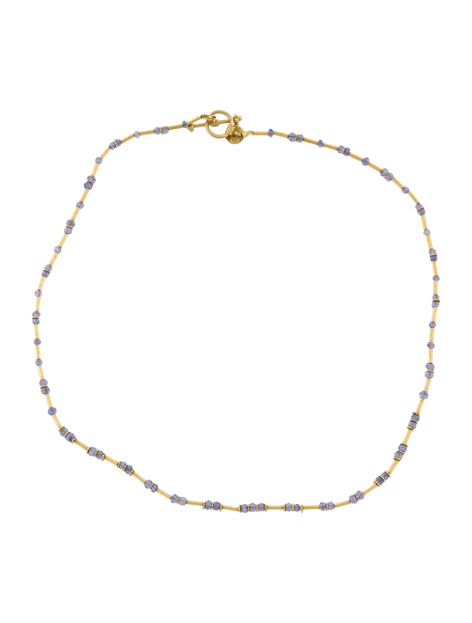 Laura Gibson 18K Tanzanite Choker Necklace