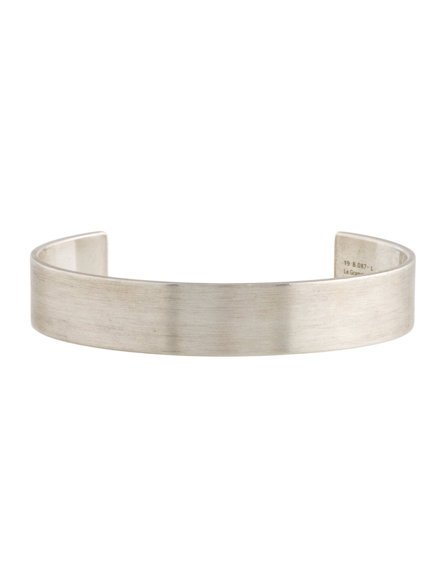 Le Gramme Slick Brushed Ribbon Cuff Bracelet 45g