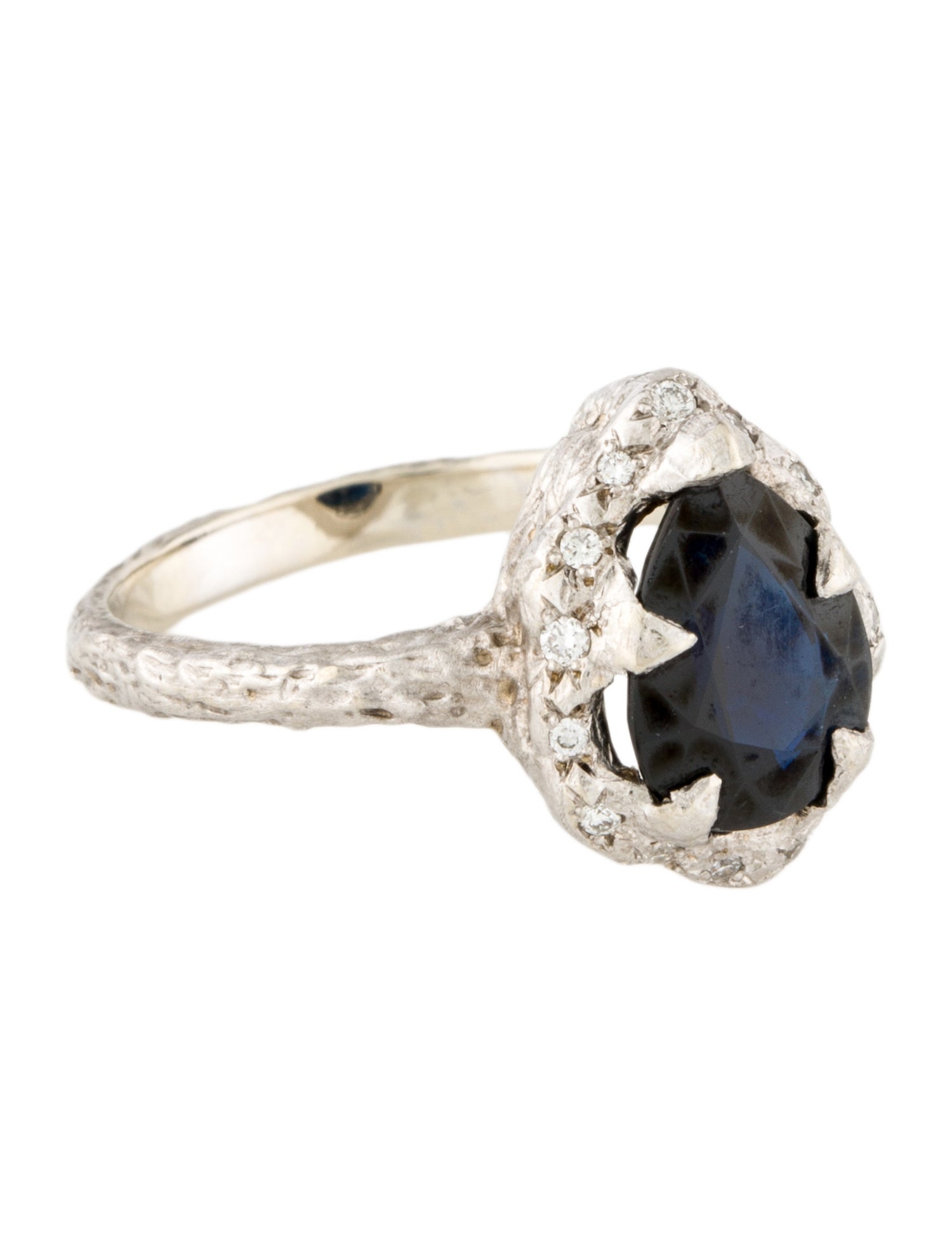 Logan Hollowell 14K Sapphire & Diamond Baby Queen Water Drop Ring