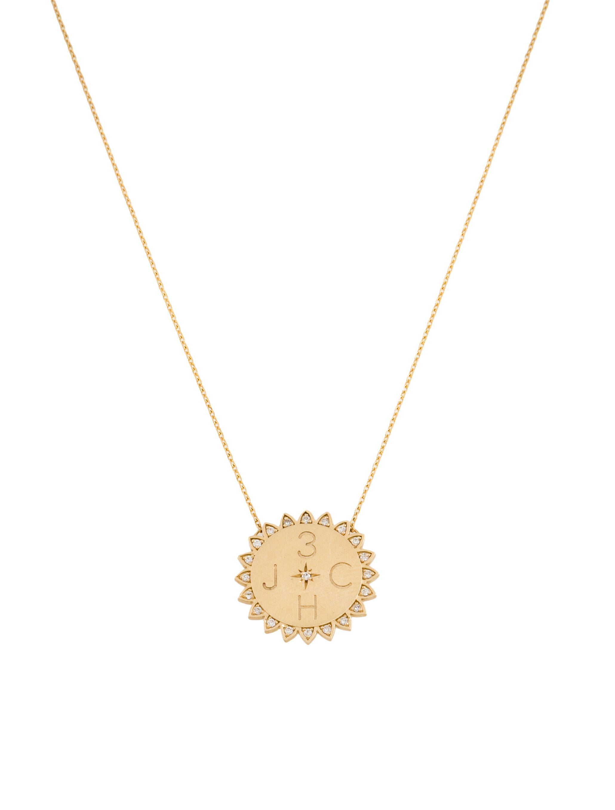 Logan Hollowell Diamond 'You Are My Sunshine' Pendant Necklace
