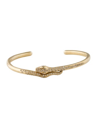 Logan Hollowell 14K Diamond Kundalini Snake Cuff