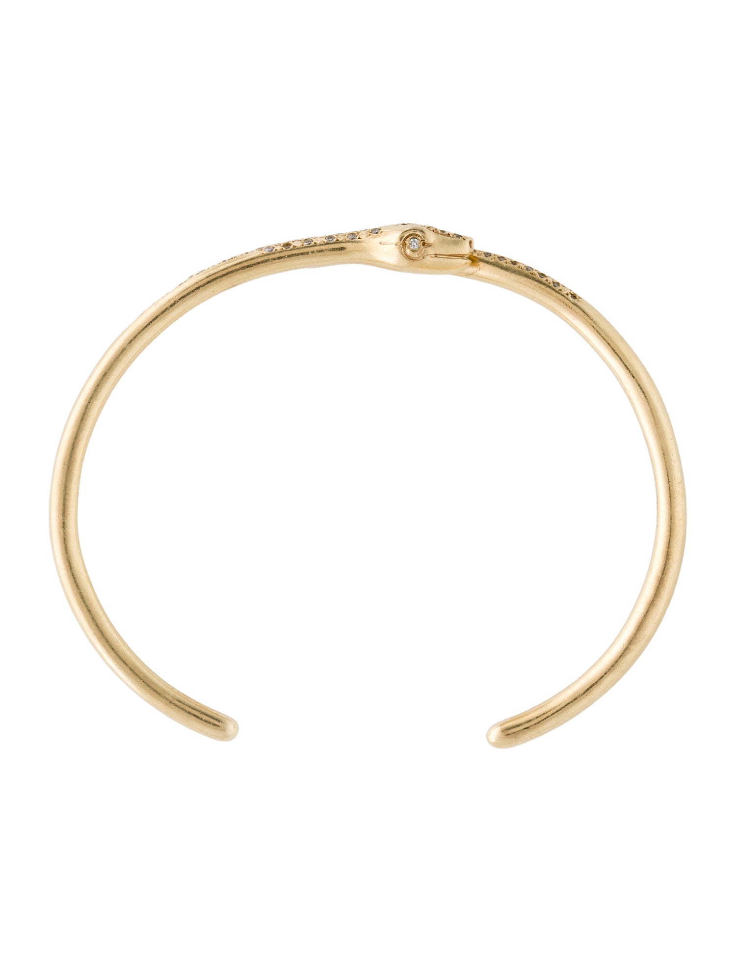 Logan Hollowell 14K Diamond Kundalini Snake Cuff