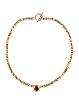Logan Hollowell 14K 1.95ctw Ruby & Diamond Collar Necklace