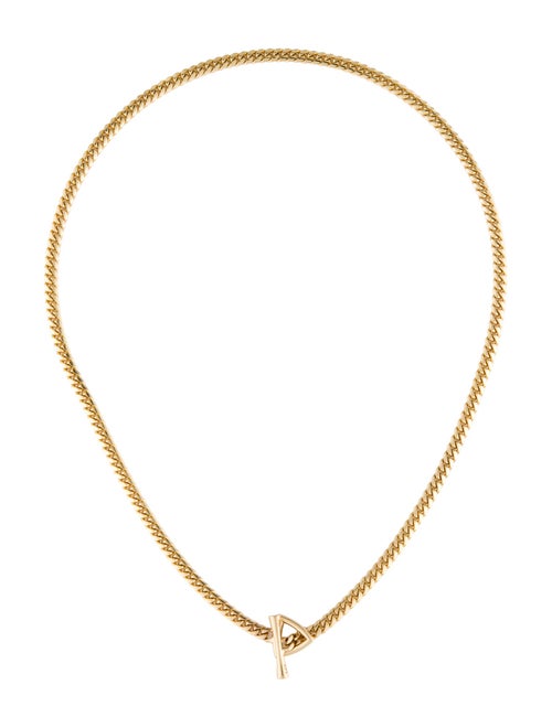Logan Hollowell 14K Mini Trillion Toggle Choker Nekclace