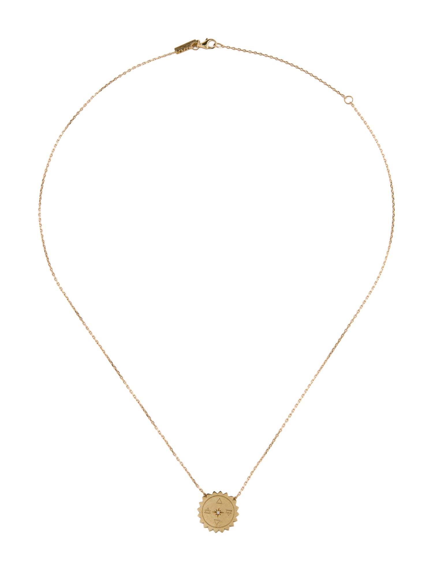 Logan Hollowell x Alo 14K Diamond Centering Elements Pendant Necklace