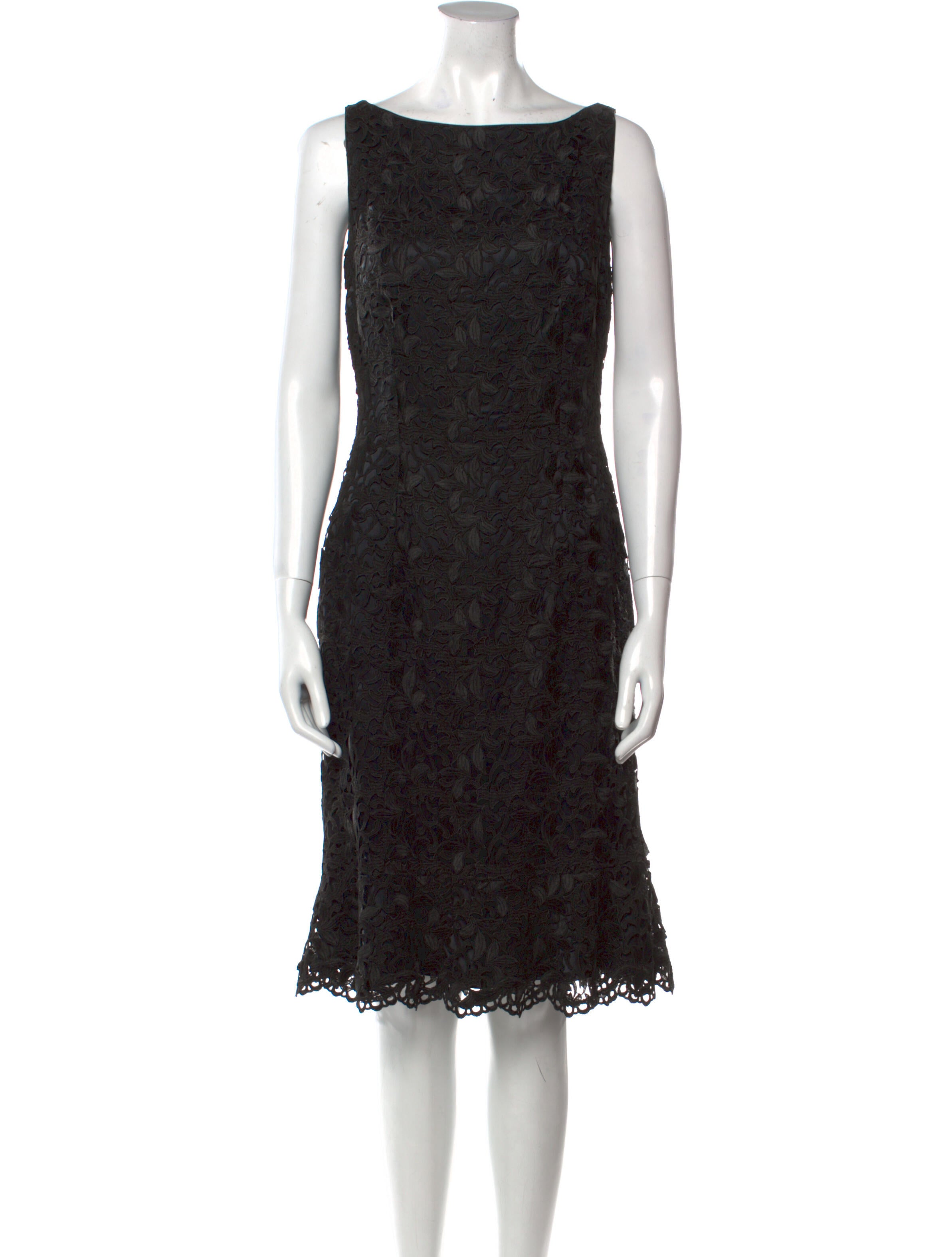 Liancarlo Couture Bateau Neckline Knee-Length Dress