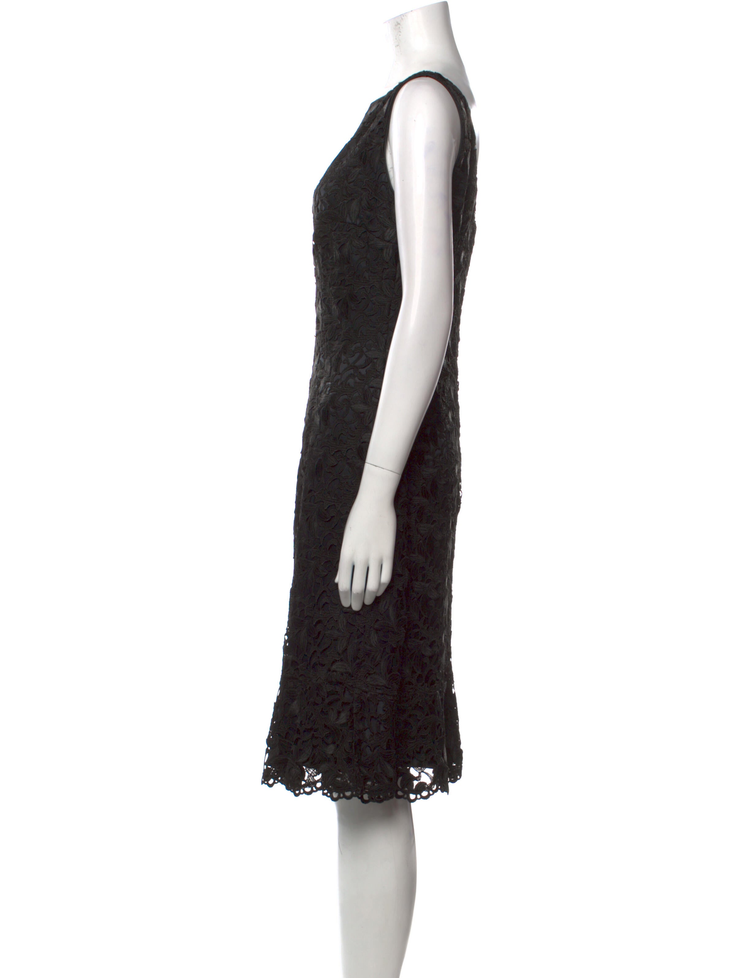 Liancarlo Couture Bateau Neckline Knee-Length Dress