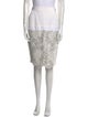 Liancarlo Couture Lace Pattern Knee-Length Skirt