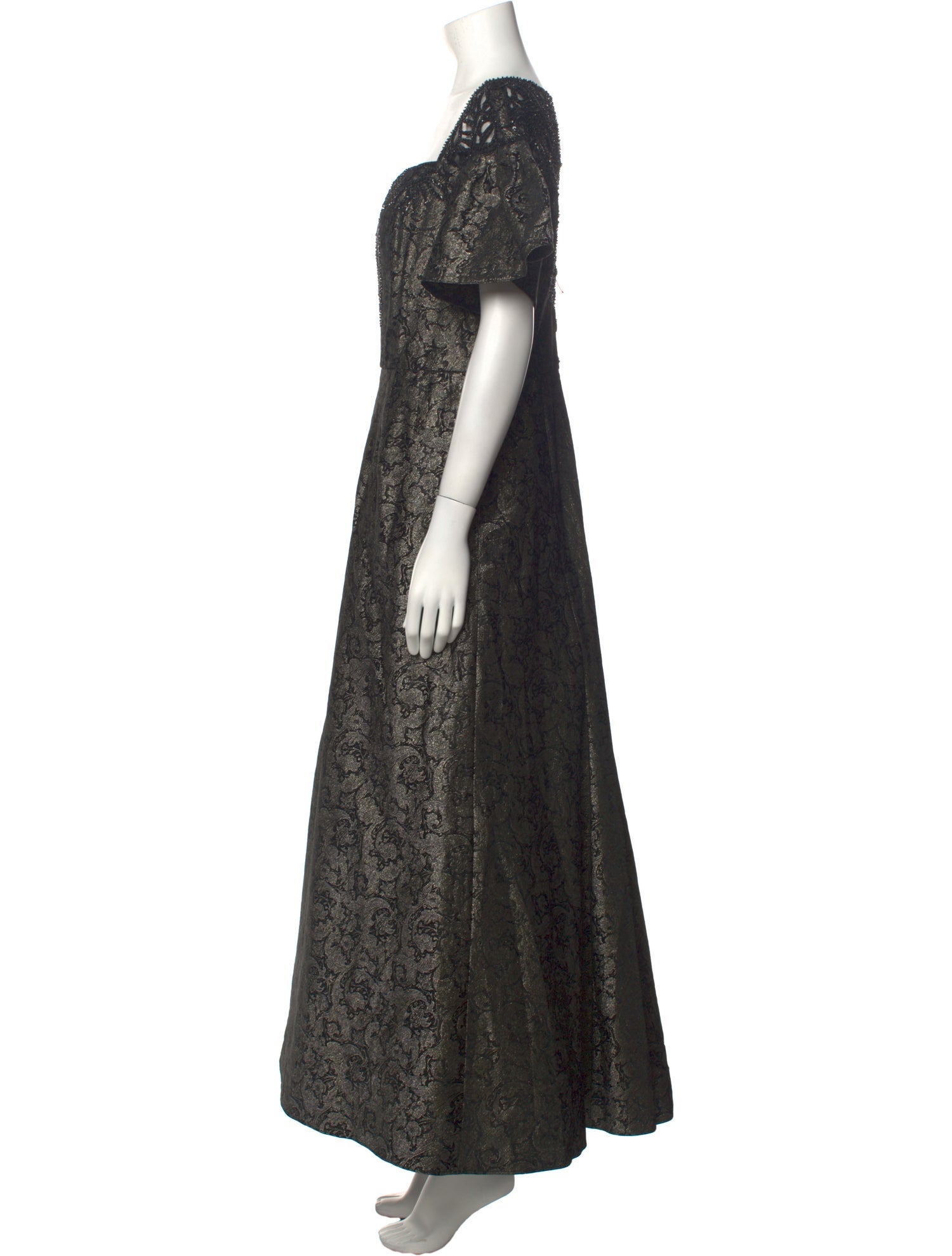 Liancarlo Couture Lace Pattern Long Dress