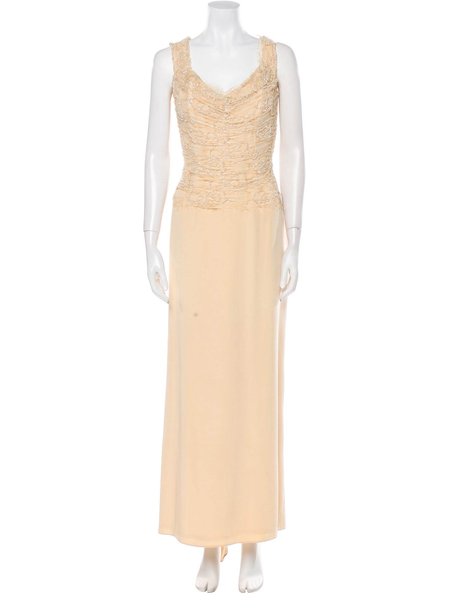 Liancarlo Couture Cowl Neck Long Dress