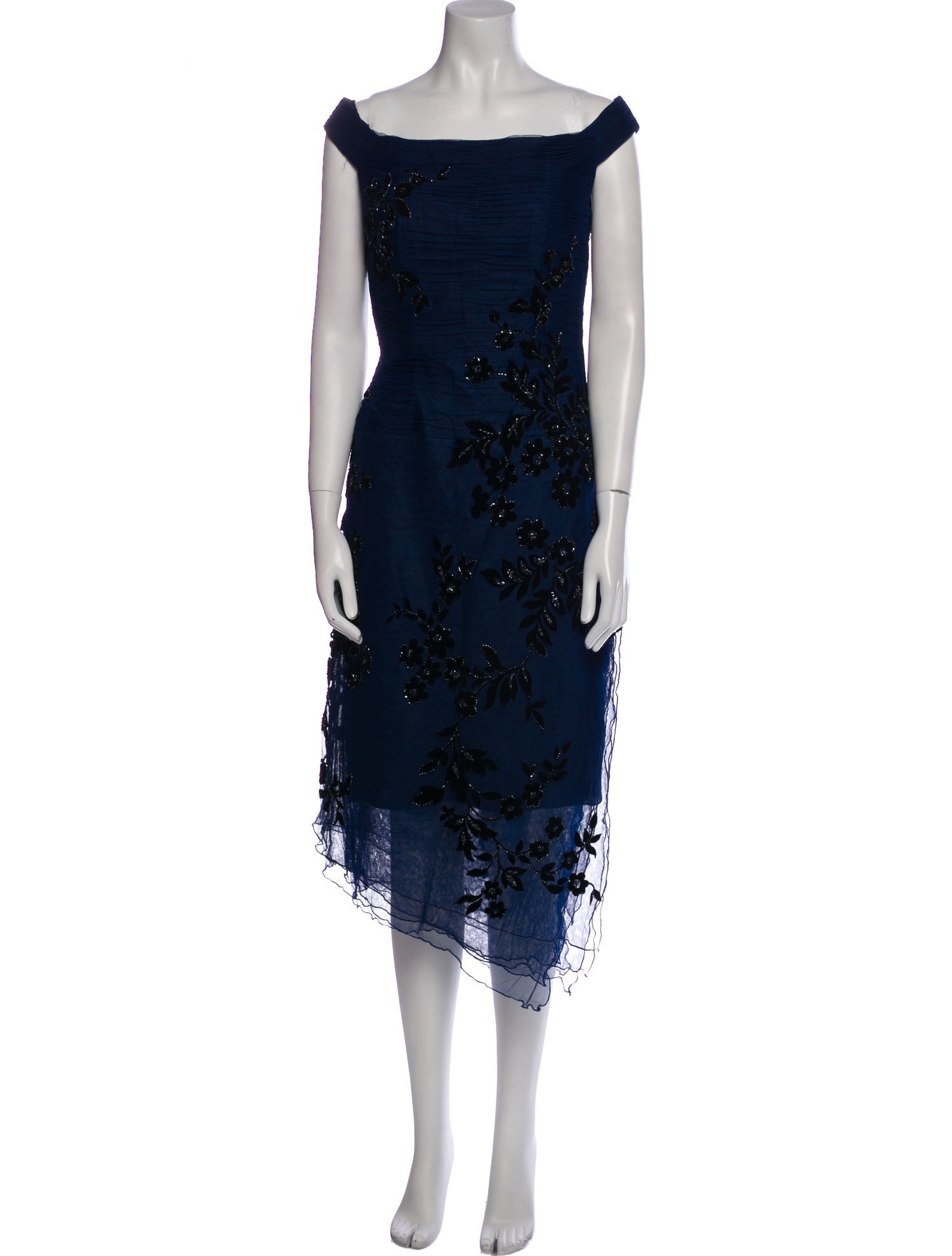 Liancarlo Couture Silk Midi Length Dress