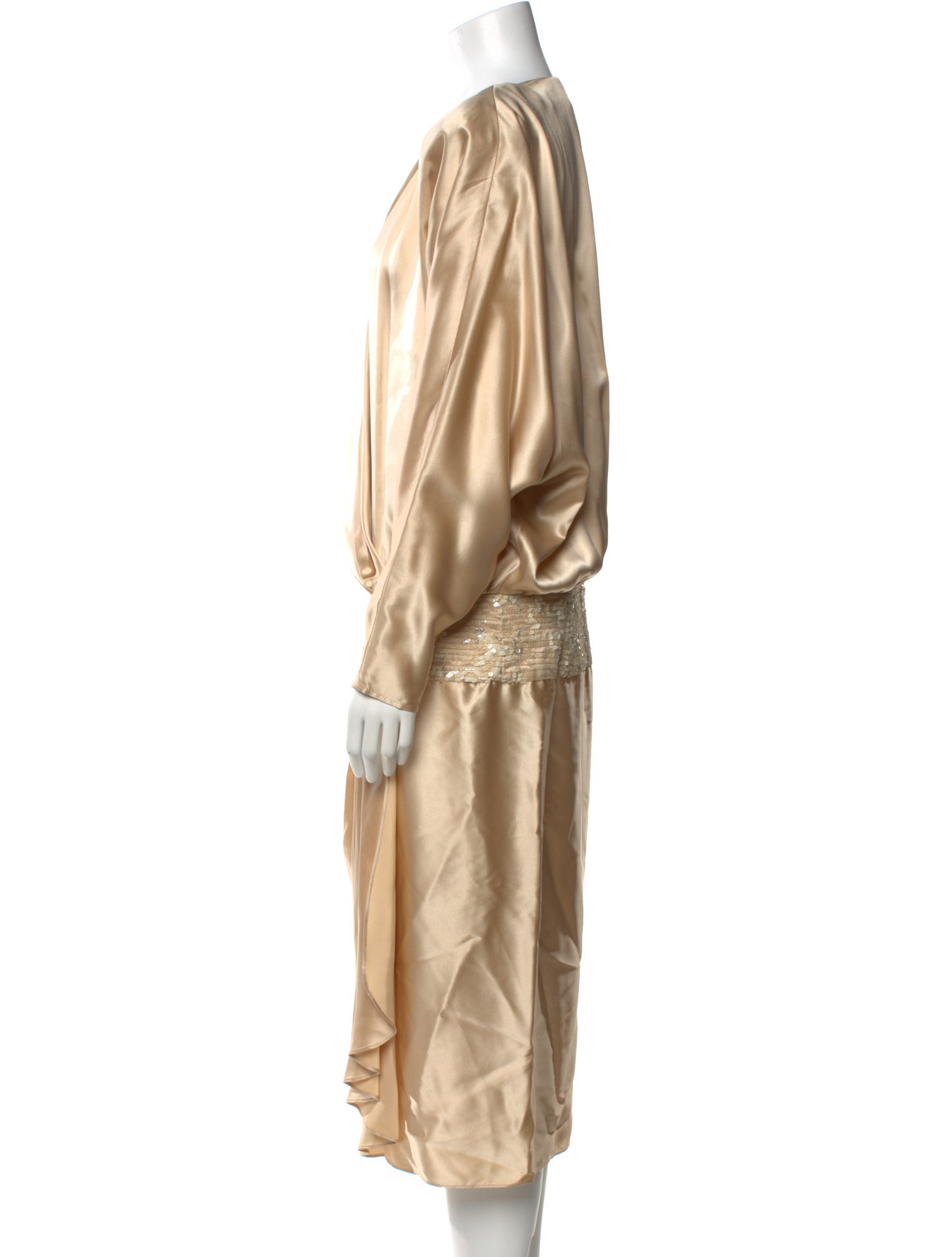 Liancarlo Couture Silk Midi Length Dress