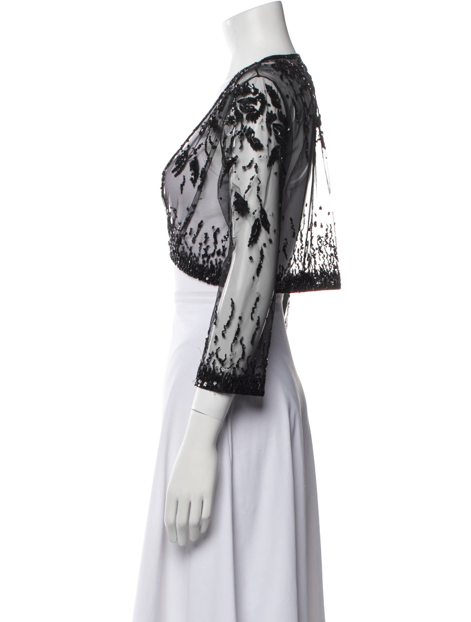 Liancarlo Couture Lace Floral Print Bolero
