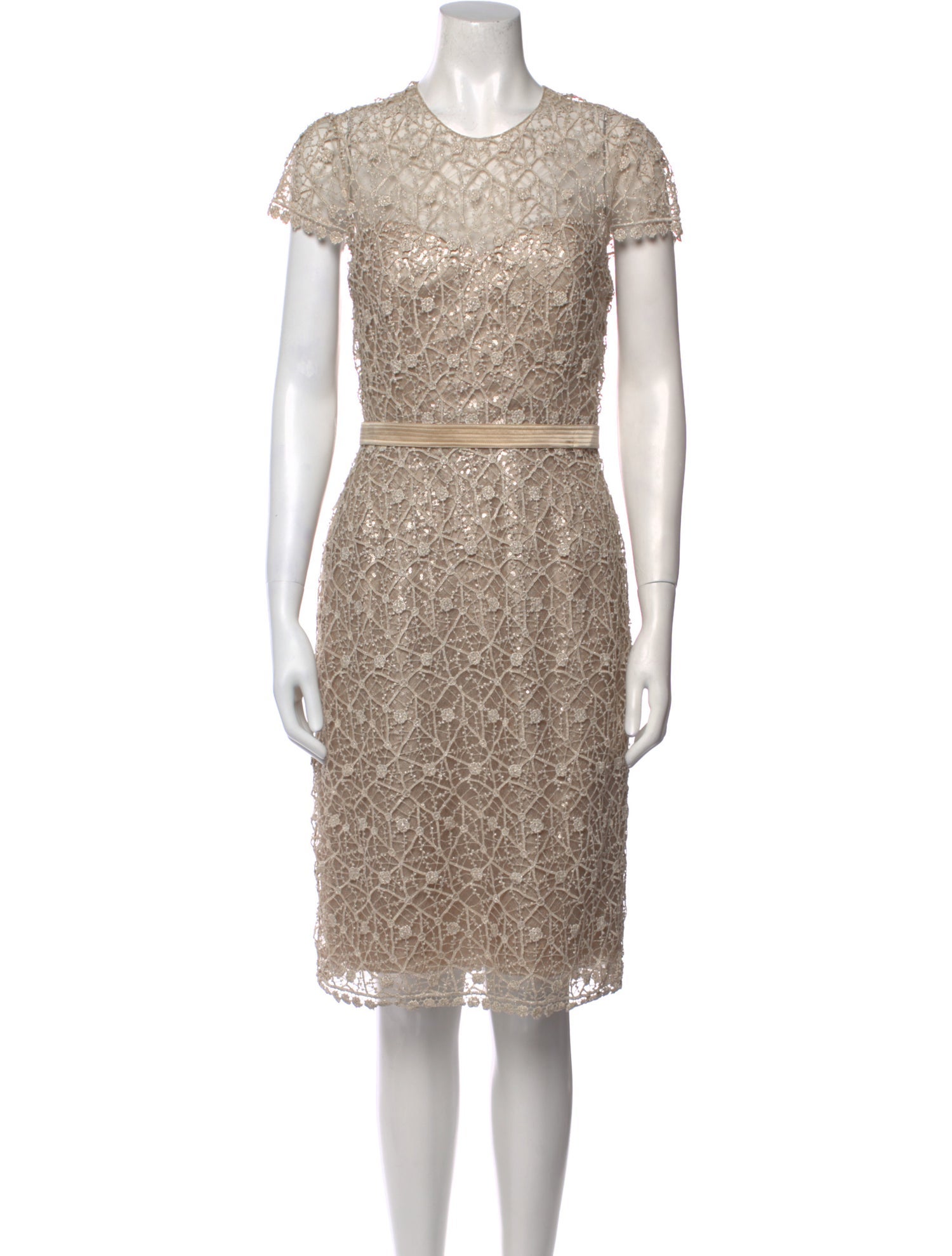 Liancarlo Couture Silk Knee-Length Dress