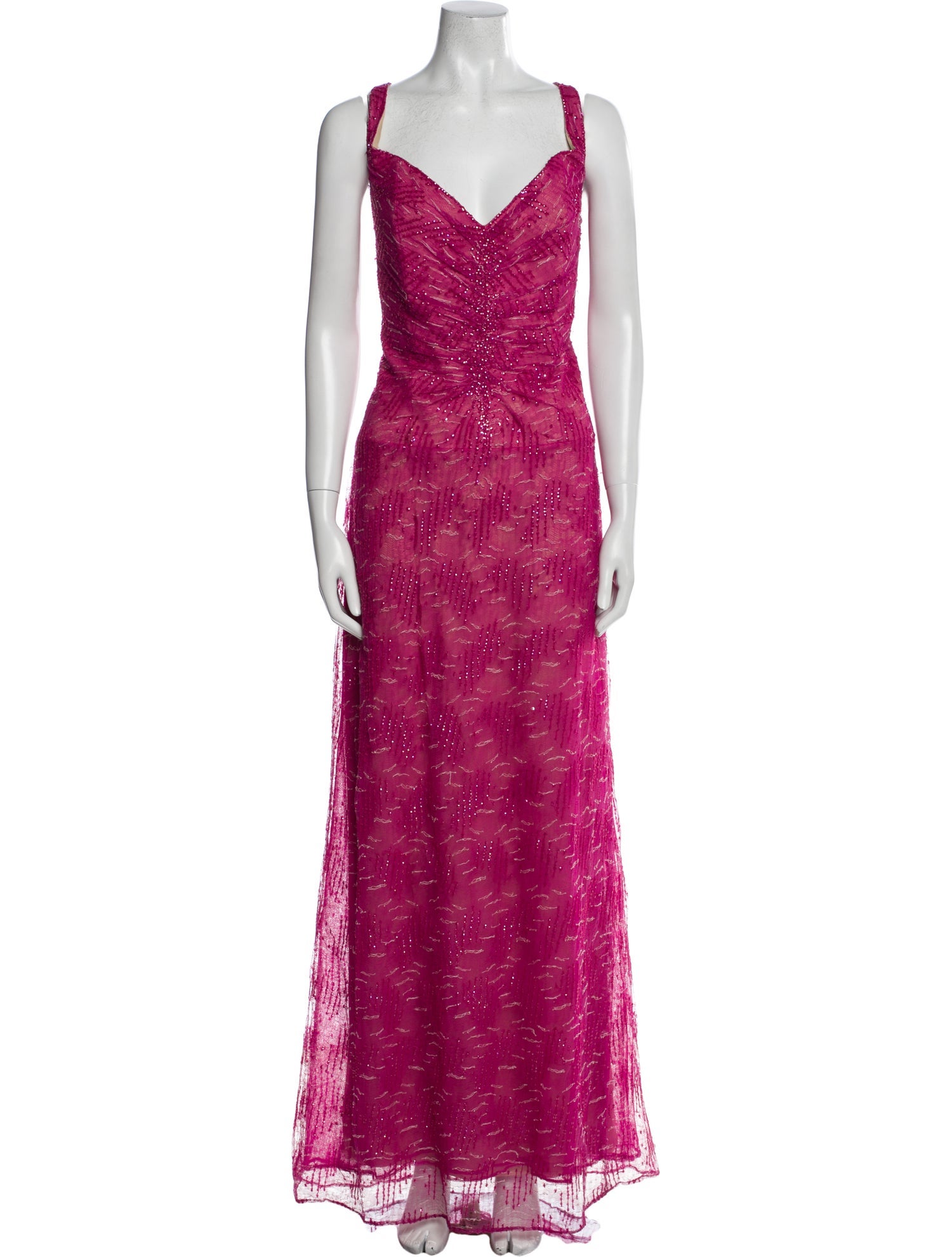 Liancarlo Couture V-Neck Long Dress