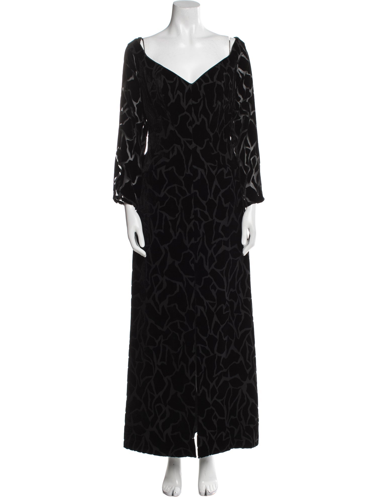 Liancarlo Couture Velvet Long Dress