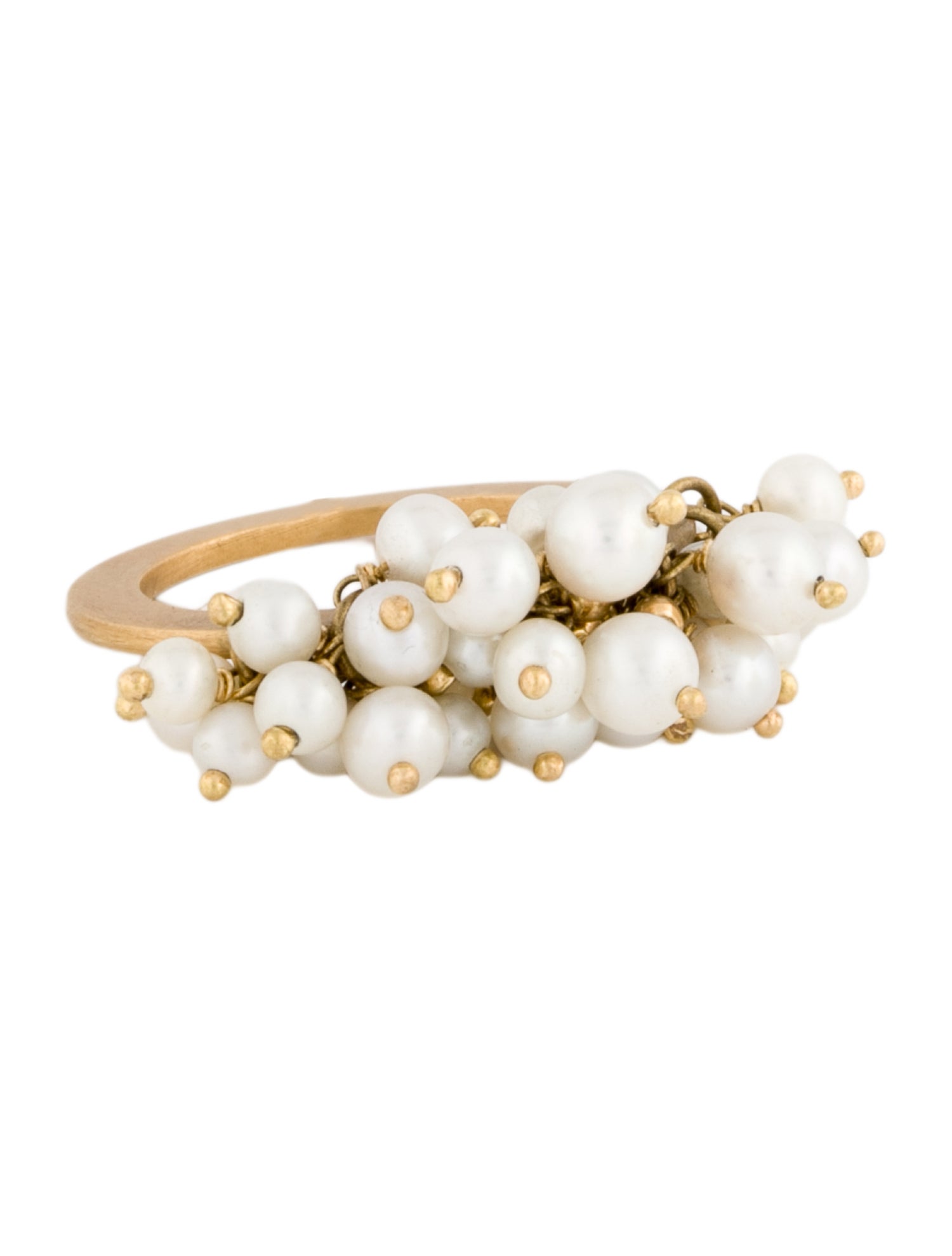 Lia di Gregorio 18K Pearl Cluster Ring