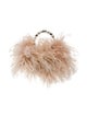 L'Alingi Ostrich Feather Top Handle Bag